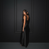 Рокля VALERE (black satin)