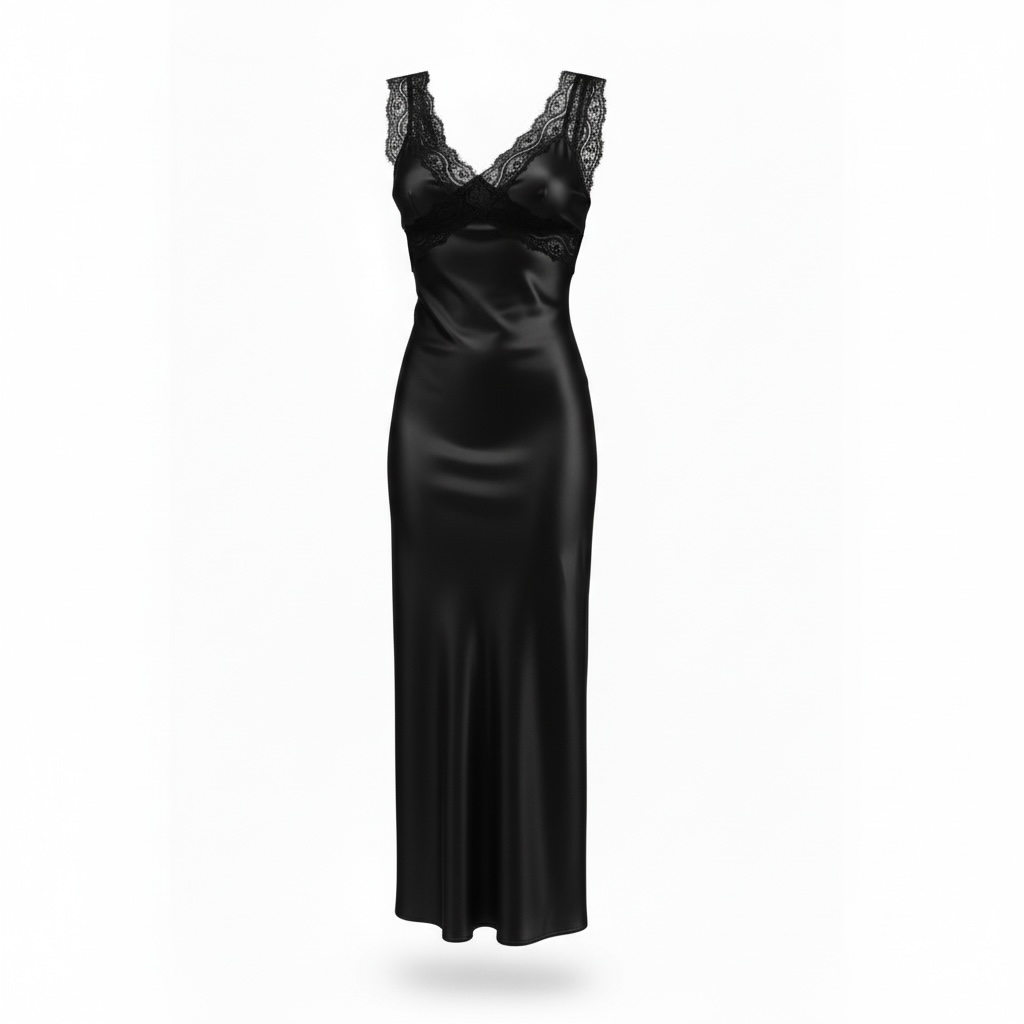 Рокля VALERE (black satin)